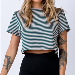 ISO The Polly Tee Pink Stripe